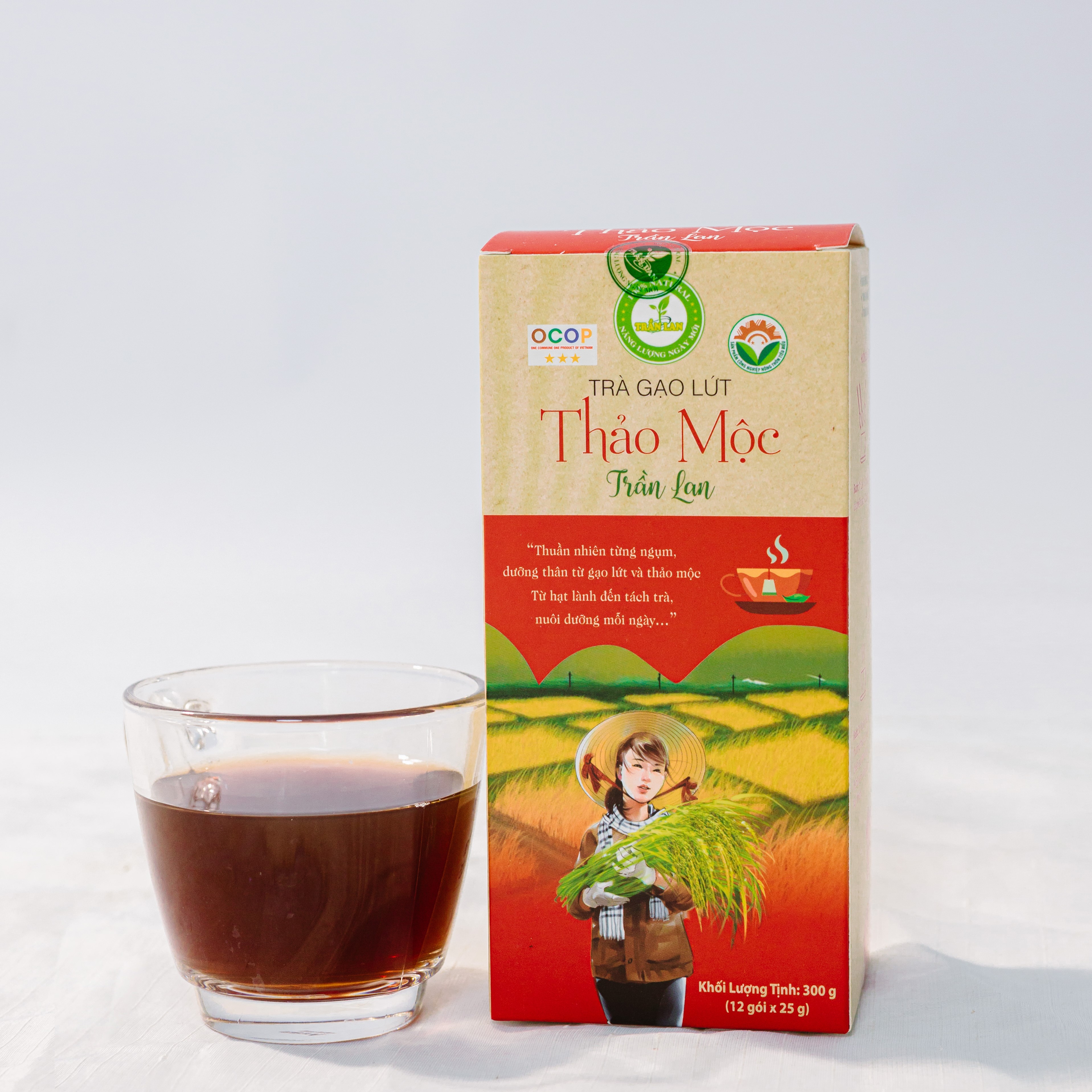 Trà gạo lứt thảo mộc – Hộp 300/500g