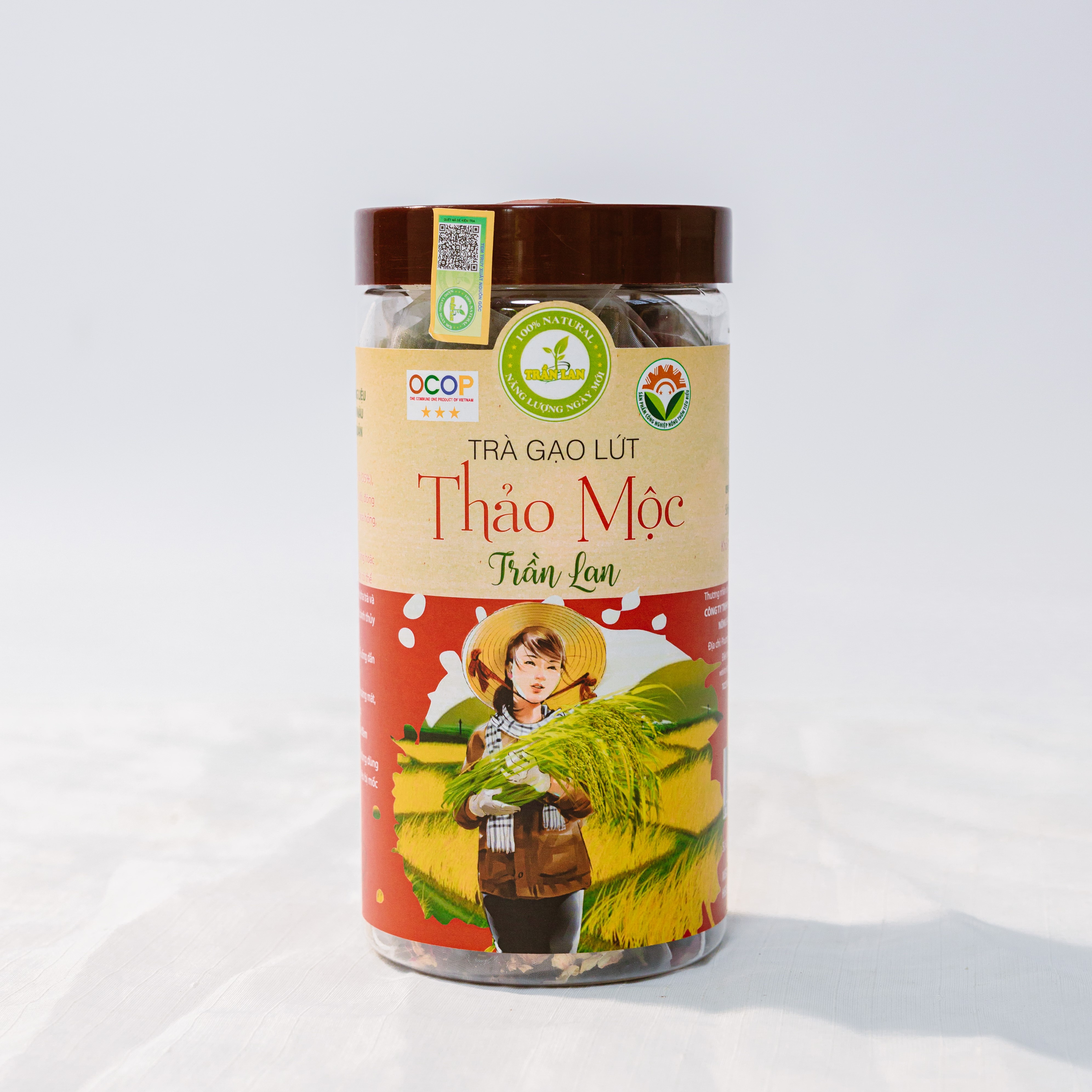 Trà gạo lứt thảo mộc – Hộp 300/500g